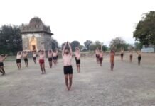 शंभुसुर्य मर्दानी खेळ च्या विद्यार्थ्यांनी घातले २४ हजार सुर्यनमस्कार