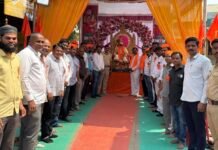 जामखेड शहरात आरंभ फाउंडेशनच्या वतीने शिवजन्मोत्सव उत्साहात साजरा