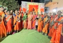 प्रभाग सात मध्ये महिलांच्या उपस्थितीमध्ये शिवजयंती साजरी.