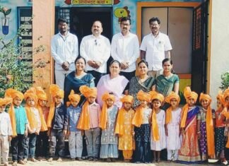 सारोळा जिल्हा परिषद शाळेत तब्बल 20 विद्यार्थ्यांच्या प्रवेशाची गुढी