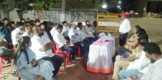 डॉ. बाबासाहेब आंबेडकर जयंती उत्सवानिमित्त पोलीस स्टेशनच्या वतीने आयोजित शांतता समिती बैठक संपन्न