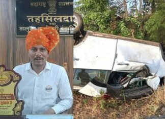 बीडमध्ये भीषण अपघातात तहसीलदाराचा जागीच मृत्यू, प्रशासकीय कर्मचार्यांवर शोककळा