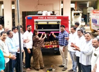 मिनी अग्नीशमन हे सुरक्षतेचे कवच म्हणून काम करेल – नगराध्यक्षा प्रांजलताई चिंतामणी