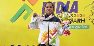 राष्ट्रीय मल्लखांब स्पर्धेत जामखेडच्या ज्ञानेश्वरी धनवेला रौप्यपदक