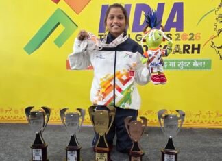 राष्ट्रीय मल्लखांब स्पर्धेत जामखेडच्या ज्ञानेश्वरी धनवेला रौप्यपदक