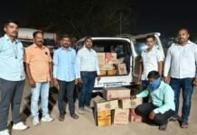 अवैध दारू वाहतूक करणाऱ्यावर स्थानिक गुन्हे शाखेकडून छापा, लाखो रुपयांचा मुद्देमाल जप्त