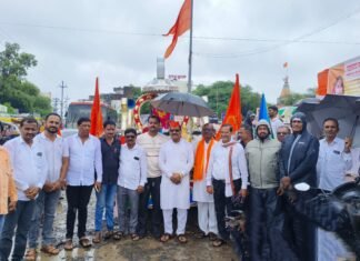 राष्ट्रमाता जिजाऊ स्मृतीज्योत रथयात्रेचे जामखेडमध्ये जल्लोषात स्वागत