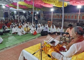 संत ज्ञानेश्वर माऊली संगीतमय चरित्र कथेचा प्रारंभ; शिवलीलामृत पारायणास महिलांचा मोठा सहभाग