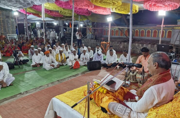 संत ज्ञानेश्वर माऊली संगीतमय चरित्र कथेचा प्रारंभ; शिवलीलामृत पारायणास महिलांचा मोठा सहभाग